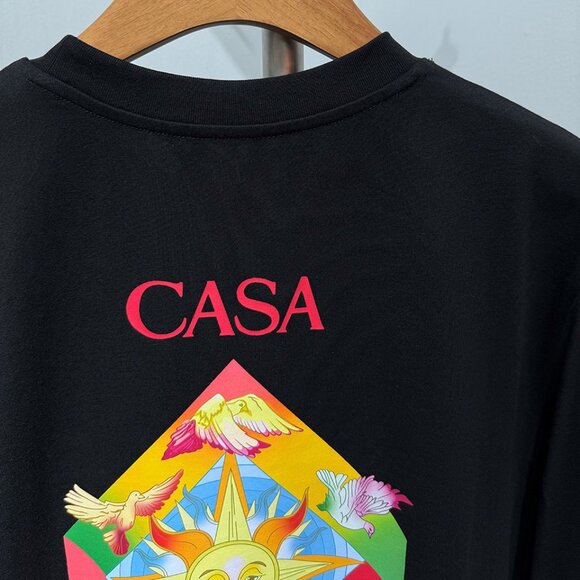 Casablanca Black 'Les Elements' T-Shirt - Picture 6 of 7